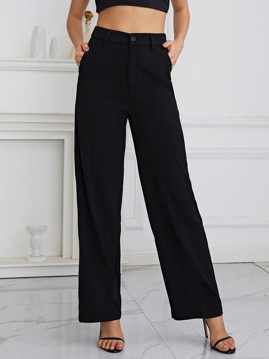 Women Pants Workwear Women Dress Work Pant Casual Wide Leg Trousers Office Pants