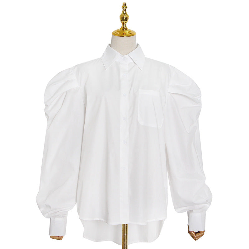 Women Korean Preppy Blazer Spring Polo Collar Solid Color Single Breasted Shirt Denim Lace up Vest
