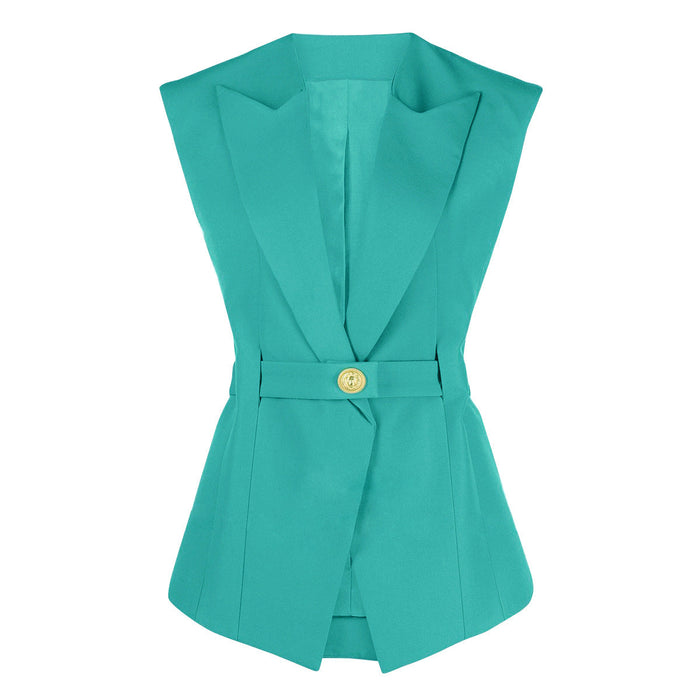 Summer Sleeveless Slim Fit Office Women Business Vest Women