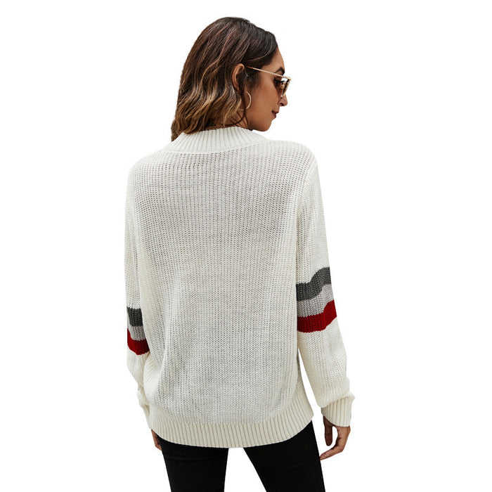 Autumn Winter Loose Pullover Sweater Clothing Loose round Neck Long Sleeve Knitted Sweater