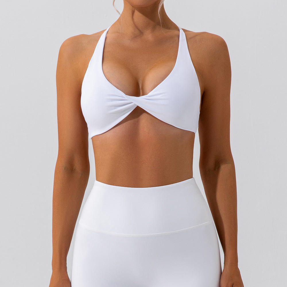 Cross Beauty Back Exercise Underwear Naked Women Sense Yoga Clothes Running Workout Bra Quick Drying Yoga Vest