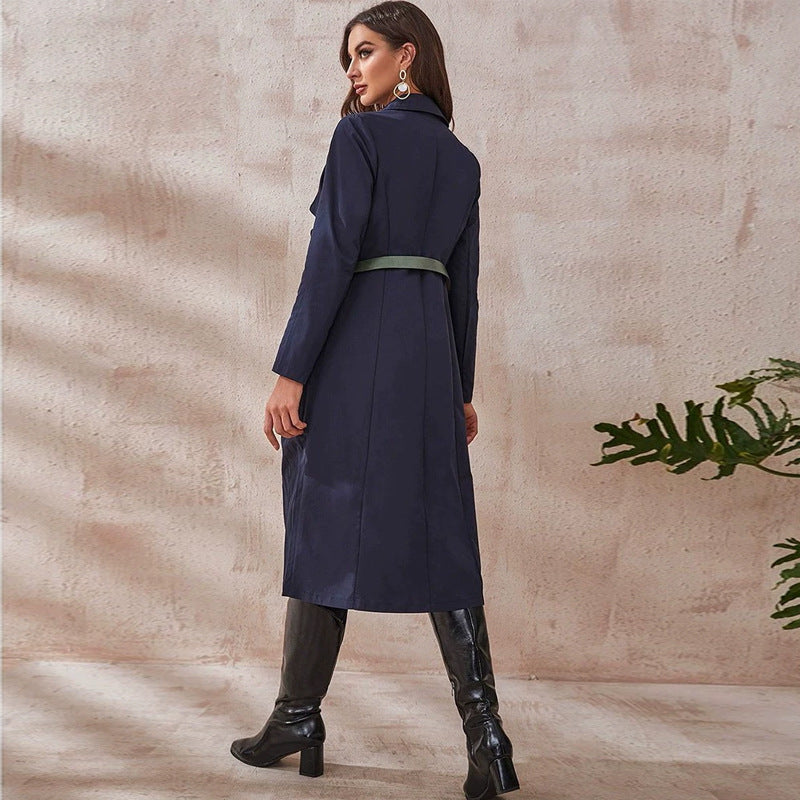 Women Windbreaker Street Trend Coat Outdoor Trench Coat