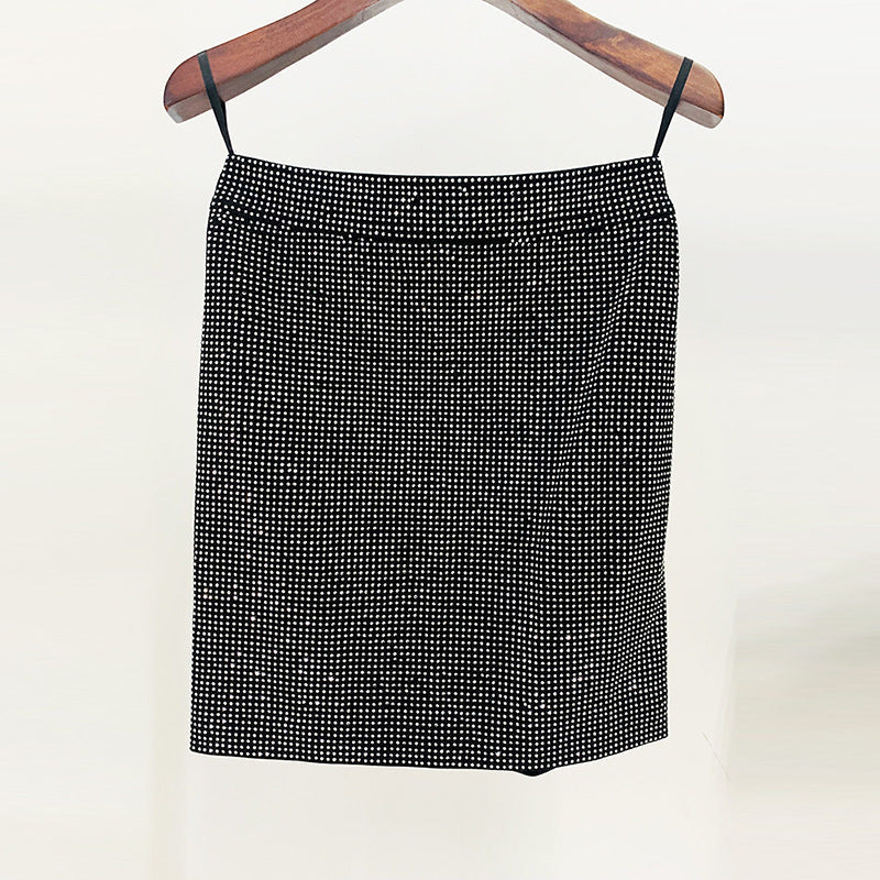 Goods Stars Graceful Fashionable Heavy Industry Net Yarn Stitching Drilling Top Drilling Skirt