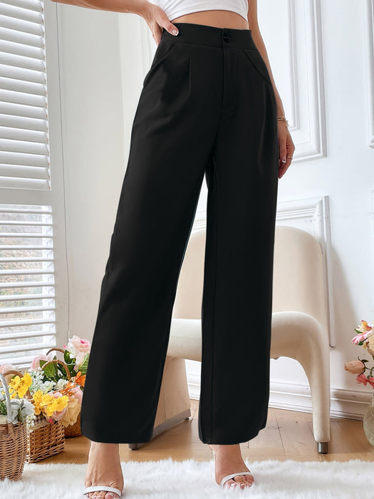 Women Clothing Casual Loose Drooping Slimming High Waist Trousers