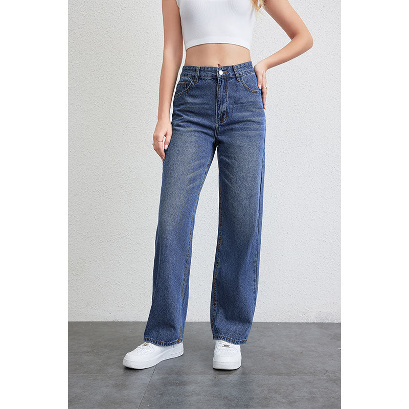 Jeans Women Wide Leg Denim Trousers Women Casual Trousers Street Slimming