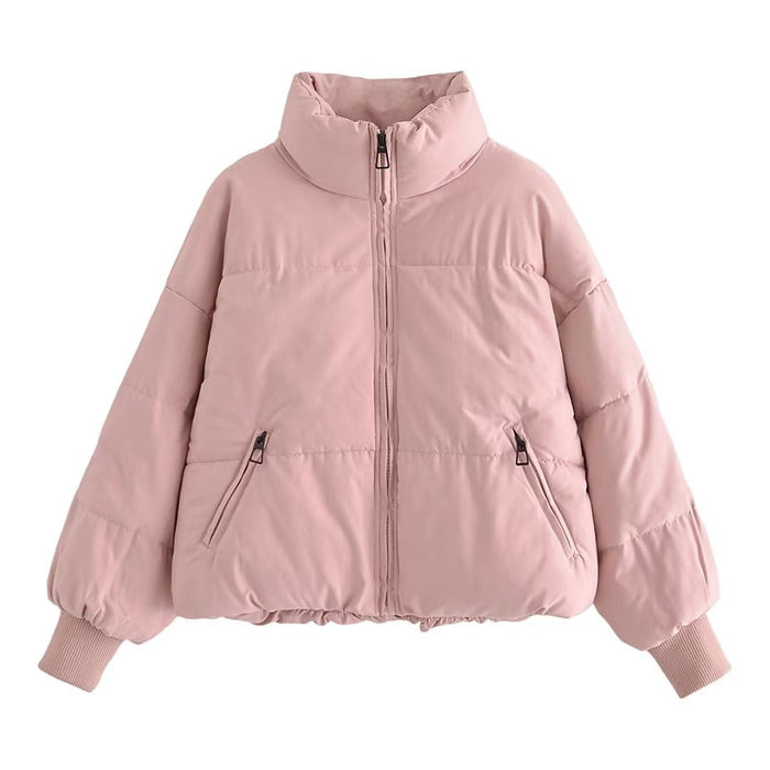 Autumn Winter Women Clothing Urban Casual Loose Cotton Padded Jacket Cotton Padded Coat